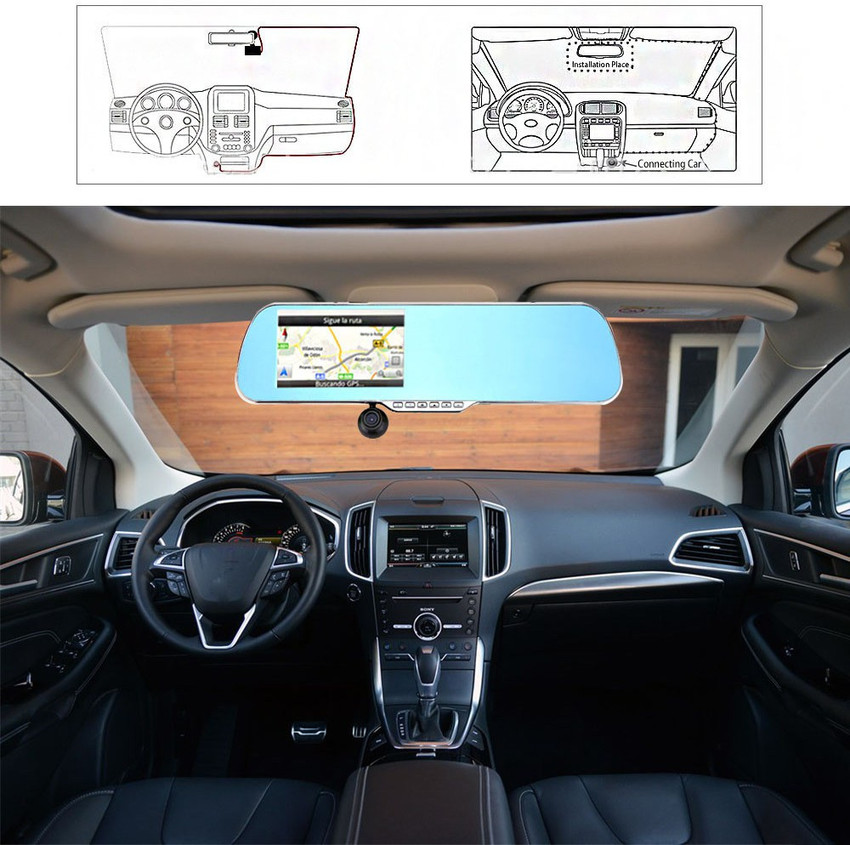 Bluebird Dashcam without GPS 170 degree Interior 170 degree