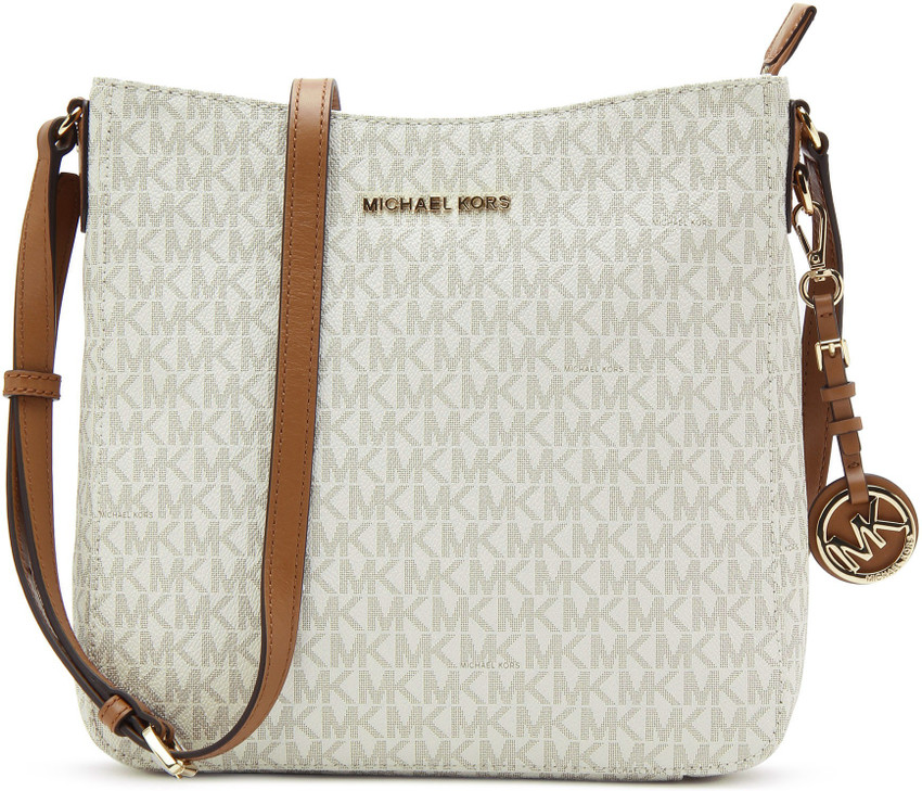 Buy MICHAEL KORS Women White Brown Shoulder Bag 150 VANILLA Online Best Price in India Flipkart