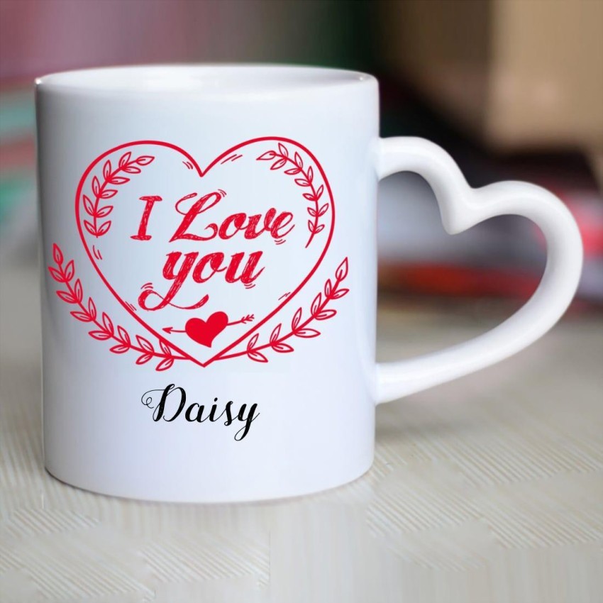 Heart Coffee Mug Clear Vinyl Sticker. Clear Coffee Sticker with Red He –  Yellow Daisy Paper Company