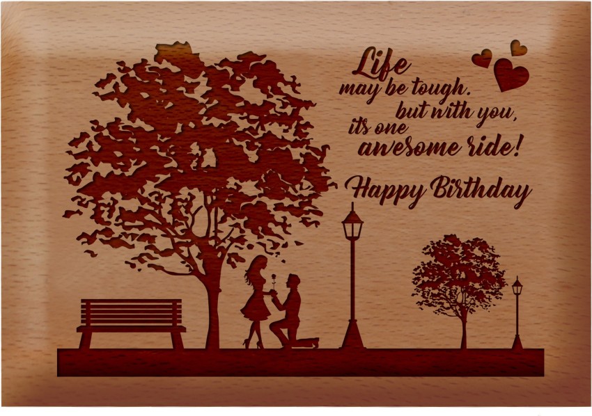 Personalised Wooden Photo Frame for Wife Birthday-Presto