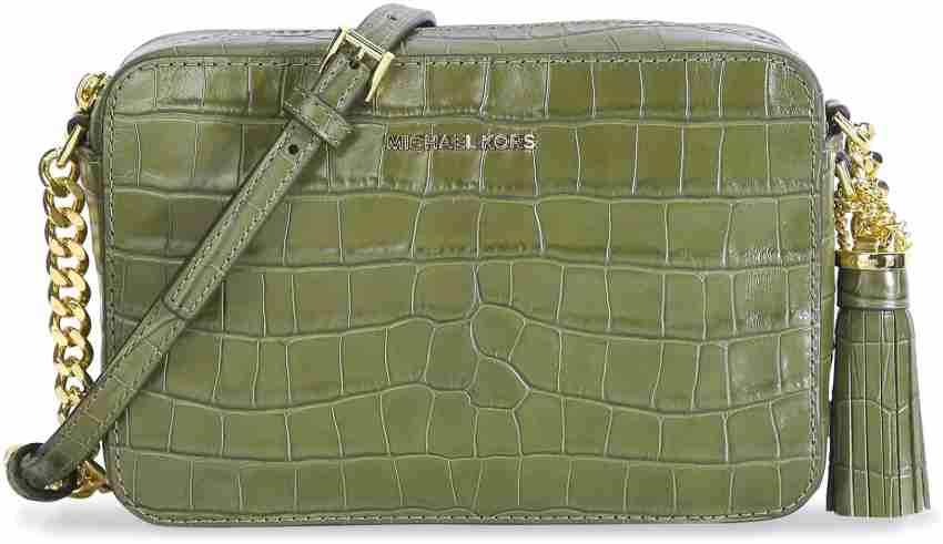 Michael Kors MD Camera Shoulder Bag Green