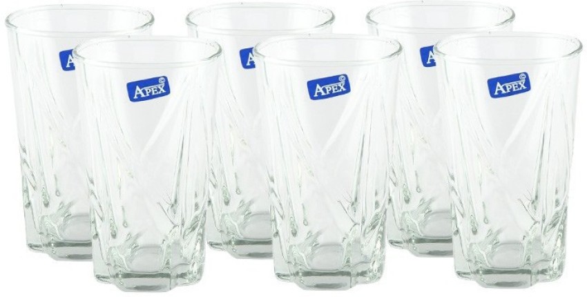 Virya (Pack of 6) Small Water & Juice Glass Set Glass Set Water
