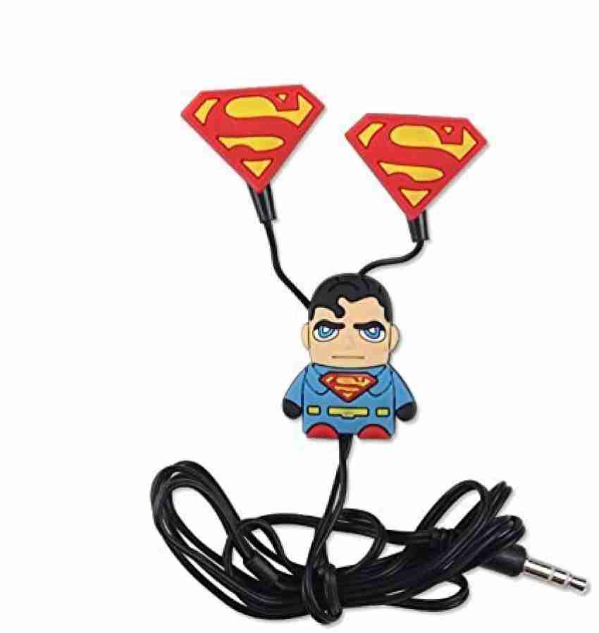 vrct Superman Designer Cartoon Music Earphones Headphone with Mic