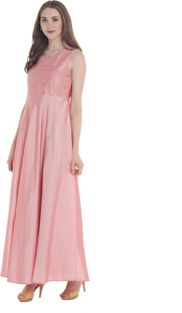 Trishaa by Pantaloons Women Maxi Pink Dress Buy Trishaa by Pantaloons Women Maxi Pink Dress Online at Best Prices in India Flipkart