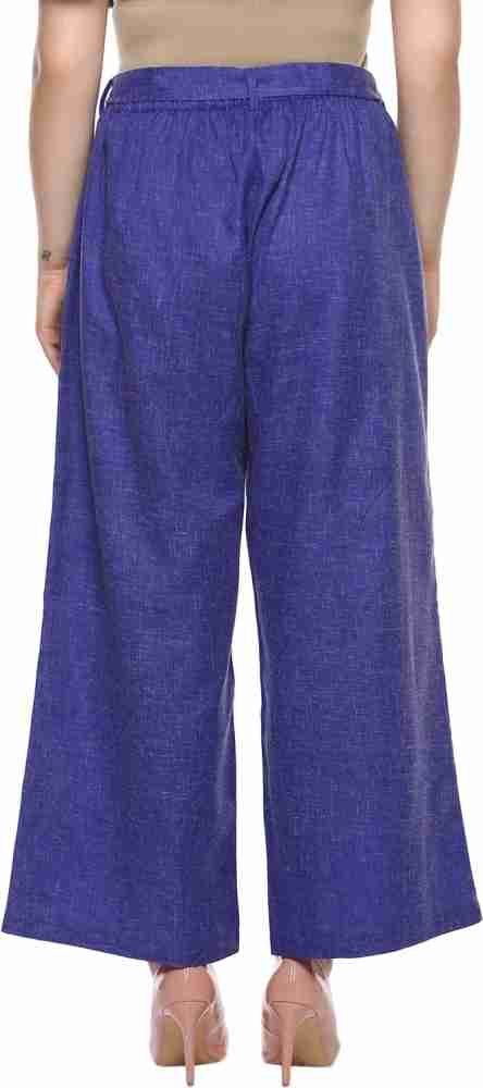 LASTINCH Regular Fit Women Blue Trousers - Buy LASTINCH Regular Fit Women  Blue Trousers Online at Best Prices in India