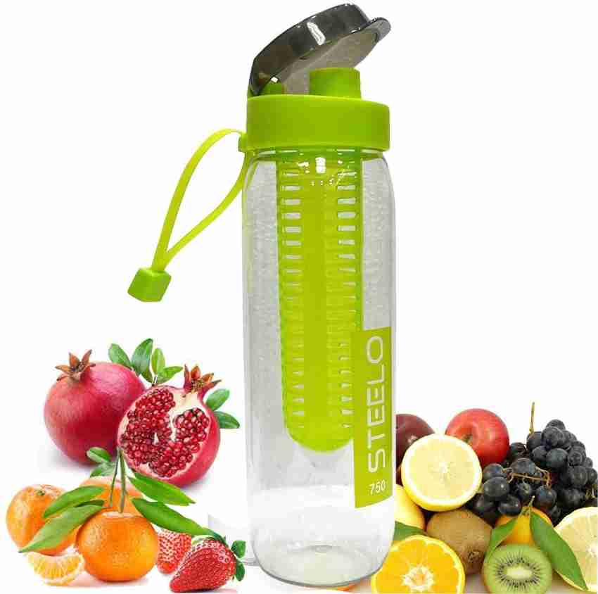 AIA Set of 6 - New Sport Water Bottle Fruit Juice Infusing Infuser