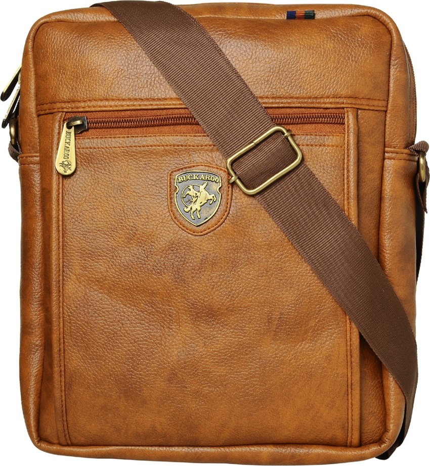 BUCKAROO Tan Sling Bag FALCON Sling Bag Tan Tan Price in India Flipkart