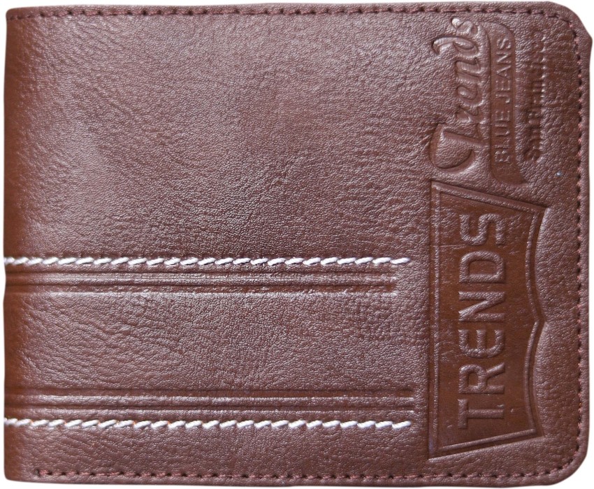 TRENDS Men Brown Genuine Leather Wallet BROWN Price in India