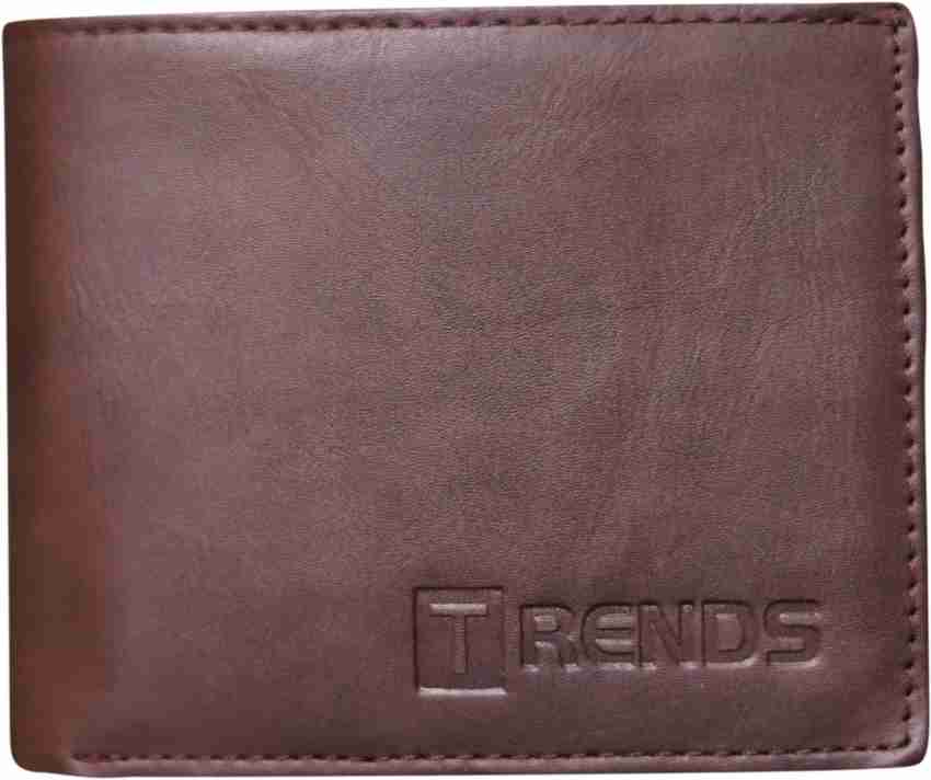 TRENDS Men Brown Genuine Leather Wallet BROWN Price in India