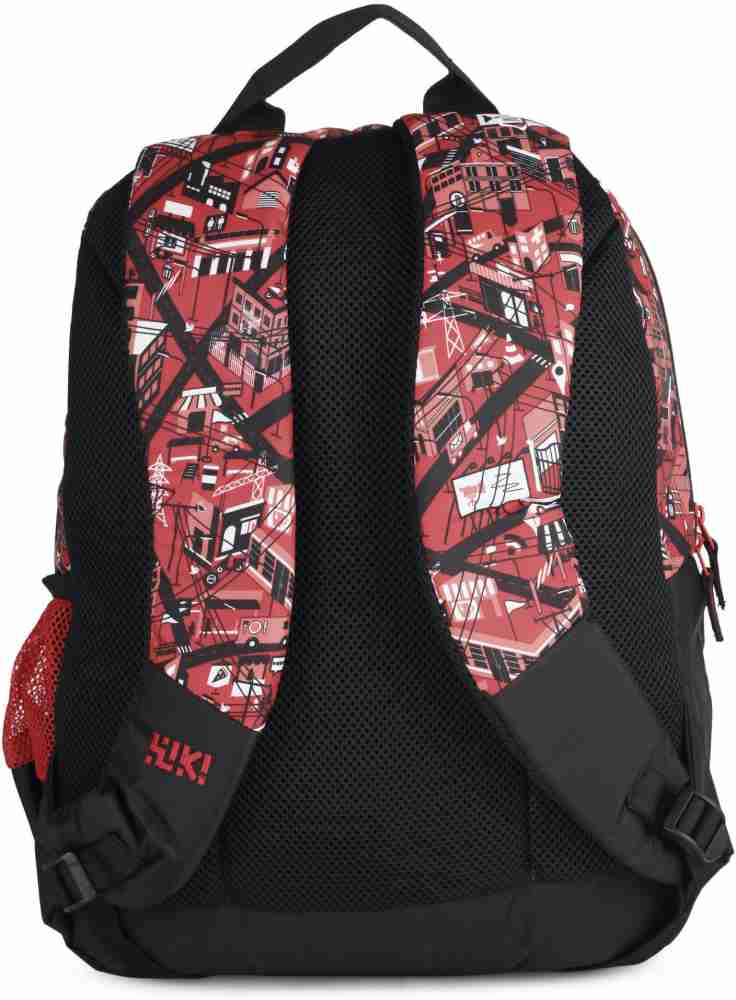 Wildcraft bags 2025 red and black