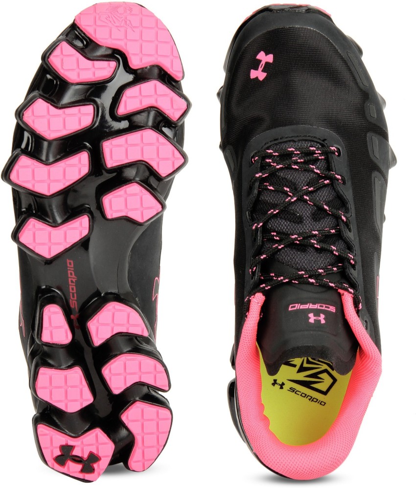 UNDER ARMOUR UA SCORPIO Running Shoes For Women - Buy BLACK/PEACH  NOIR/PEACH Color UNDER ARMOUR UA SCORPIO Running Shoes For Women Online at  Best Price - Shop Online for Footwears in India