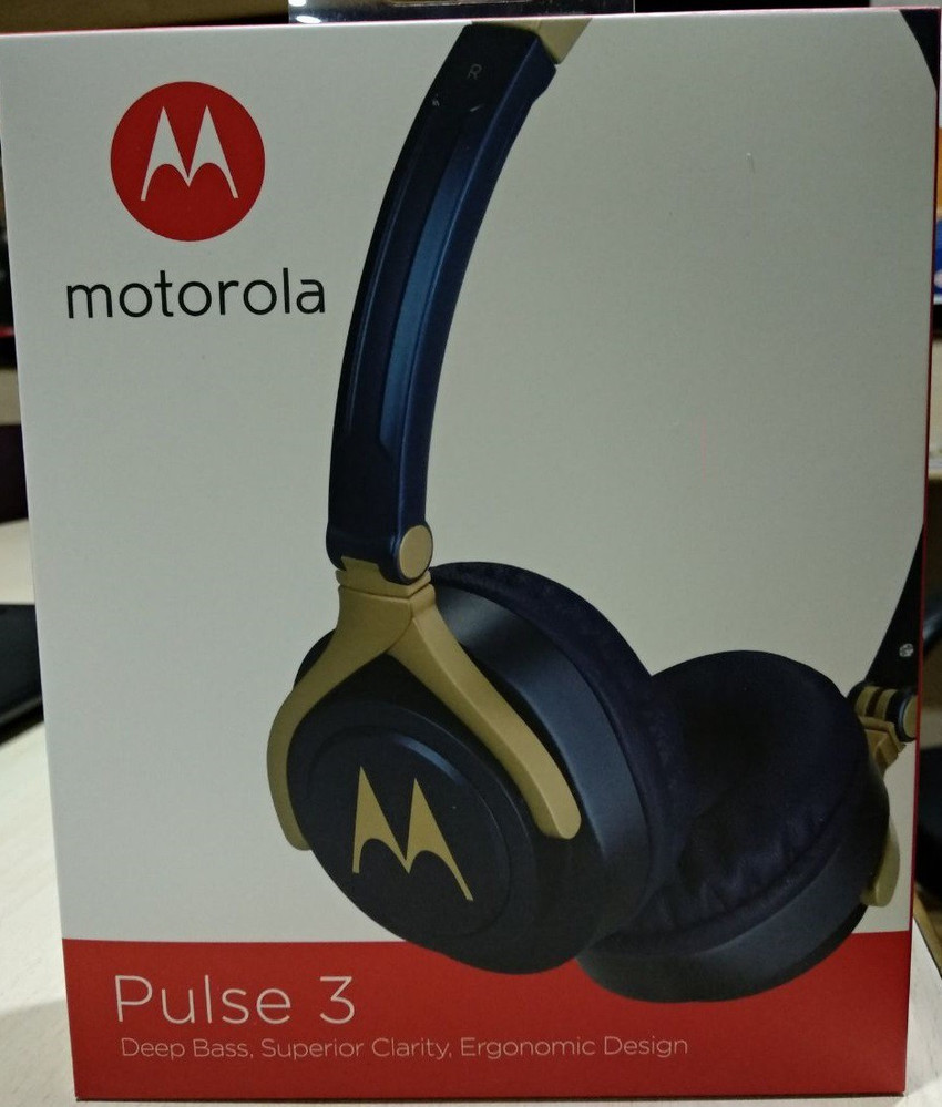 MOTOROLA Pulse 3 Wired Blue Gold Wired Headset Price in India