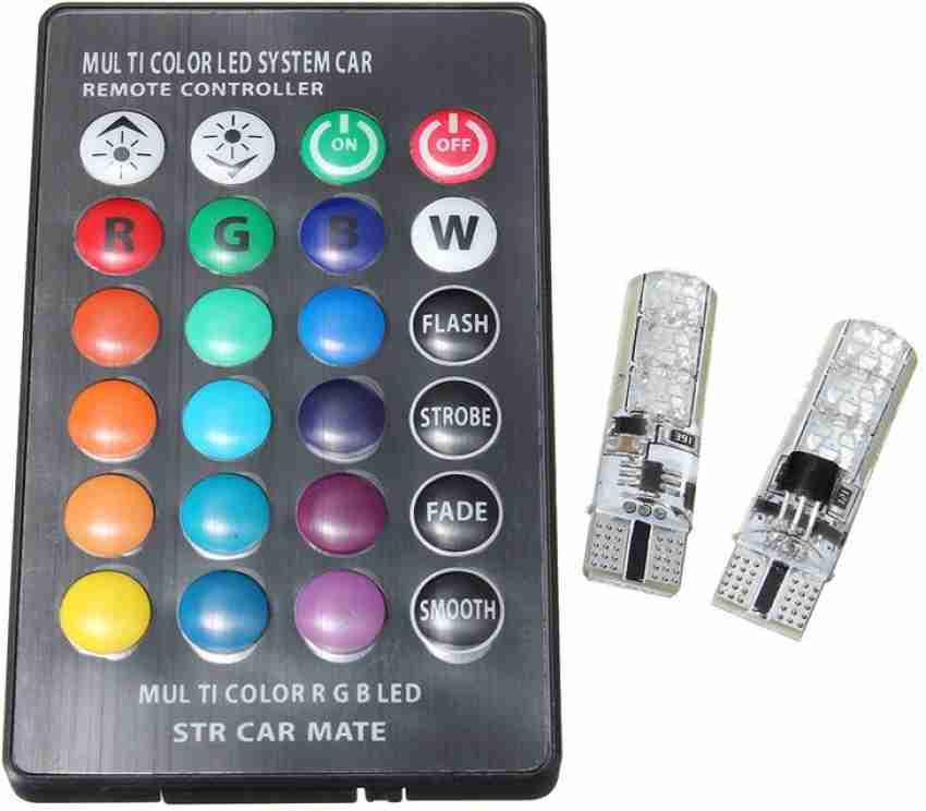 AuTO ADDiCT RGB T10 5050 LED Light / Daytime Running Lens Brake Light Car  LED (12 V, 1.2 W) Price in India - Buy AuTO ADDiCT RGB T10 5050 LED Light /