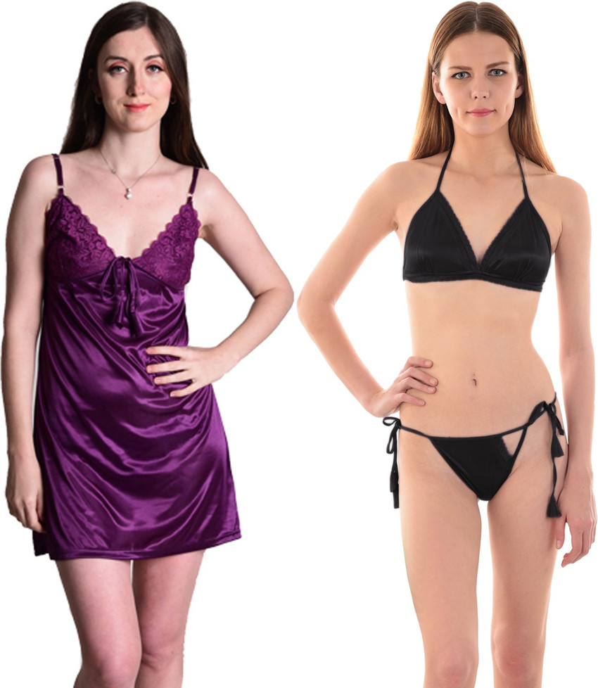 Satin discount nightwear flipkart