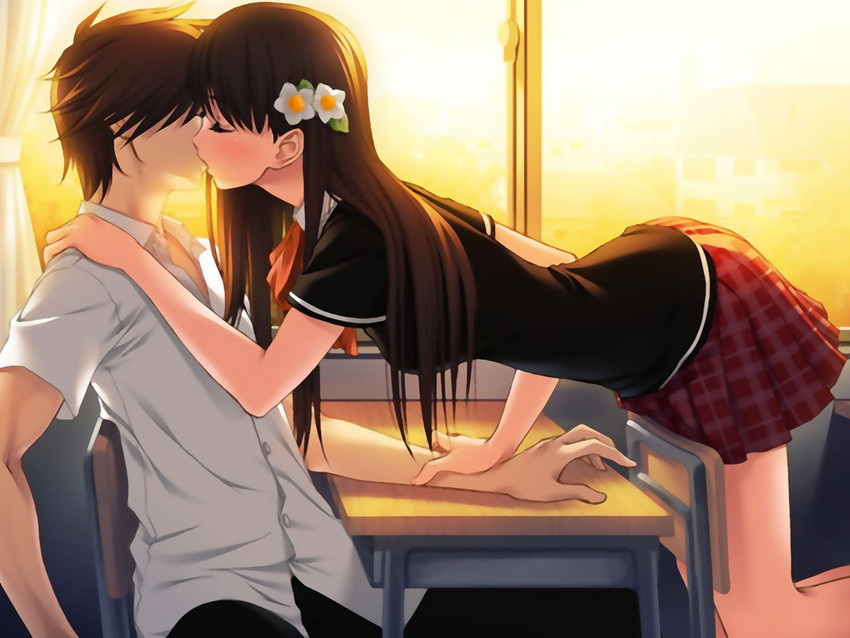 Cartoon kiss anime deals