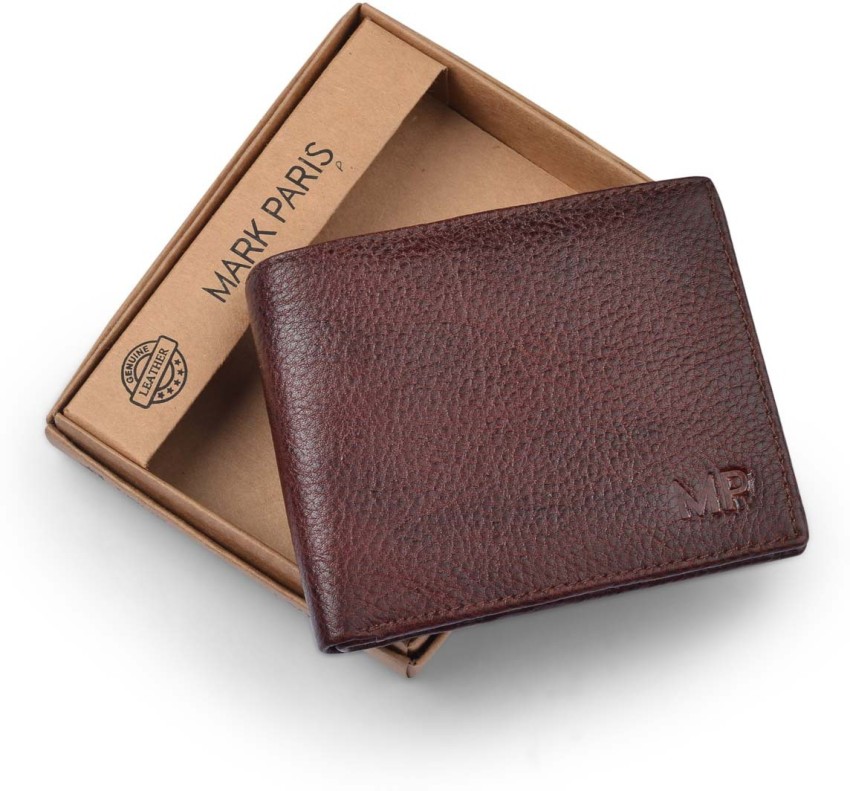 PARIS Men Brown, Black Genuine Leather Wallet BLACK - Price in India