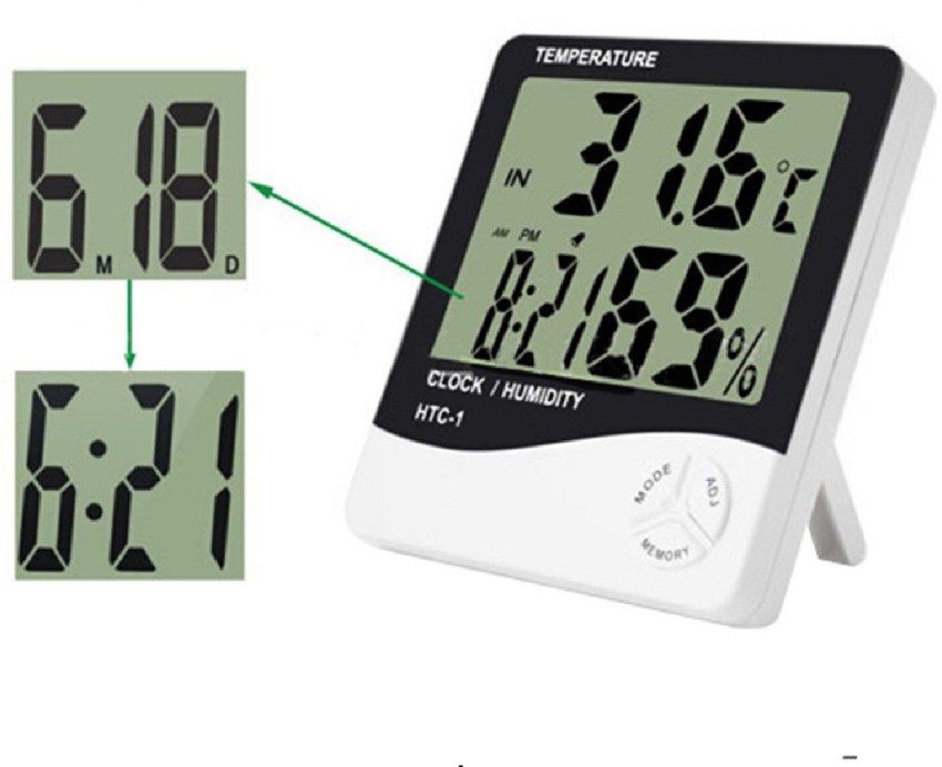 HTC-1 Large Screen Digital Thermometer Home Temperature Gauge