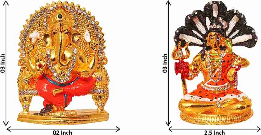 Kratidecor Ethnic Indian Handcrafted Brass Dancing Ganesha Temple