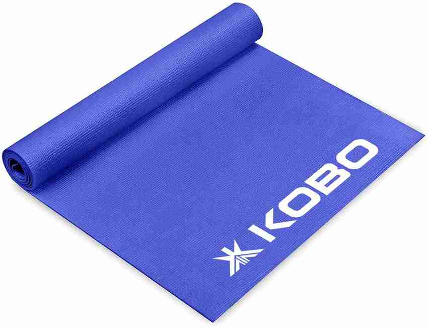 KOBO 5 ft x 2 ft Yoga Multi use Thick Exercise Non slip and Anti tear 4 mm Blue 4 mm Yoga Mat Buy KOBO 5 ft x 2 ft Yoga Multi use Thick Exercise