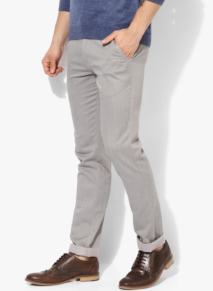 Buy COBB Slim Fit Men Grey Trousers Online at Best Prices in India   Flipkartcom