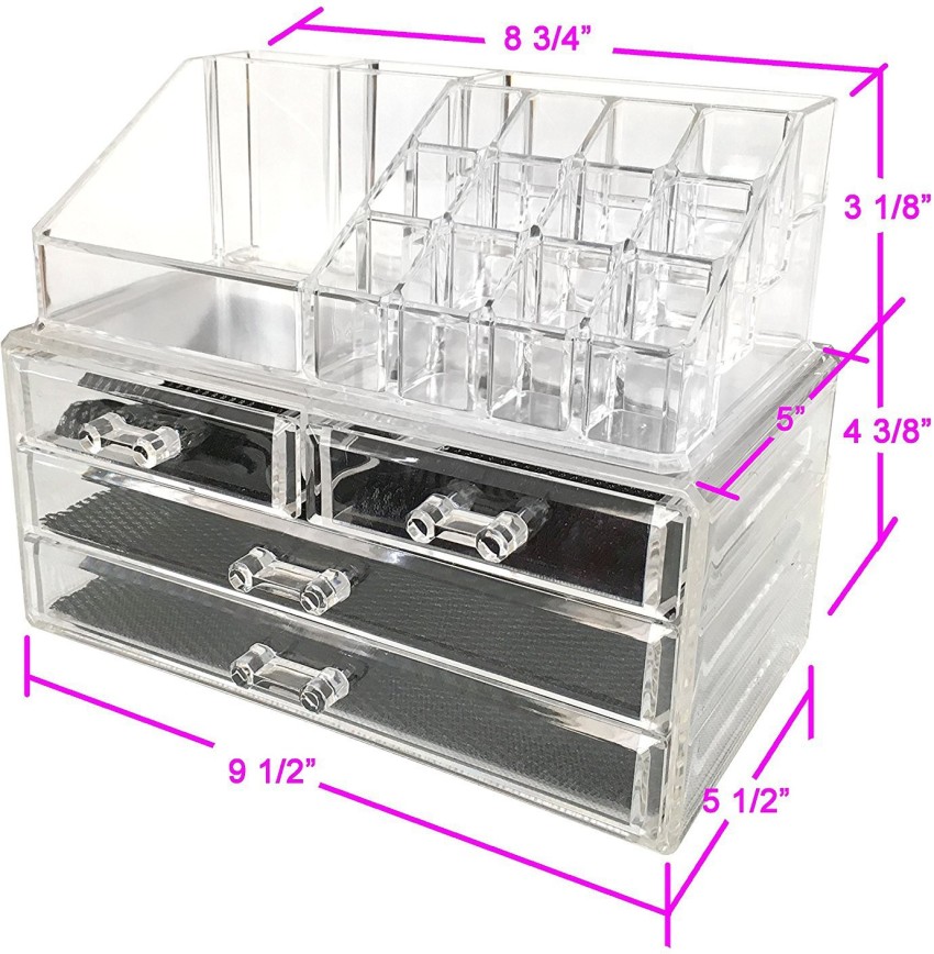 Cheap Price Countertop Makeup Organizer with 3 Drawers Multi