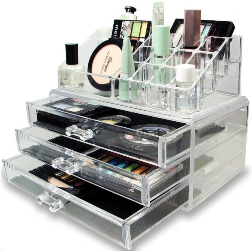 Cheap Price Countertop Makeup Organizer with 3 Drawers Multi