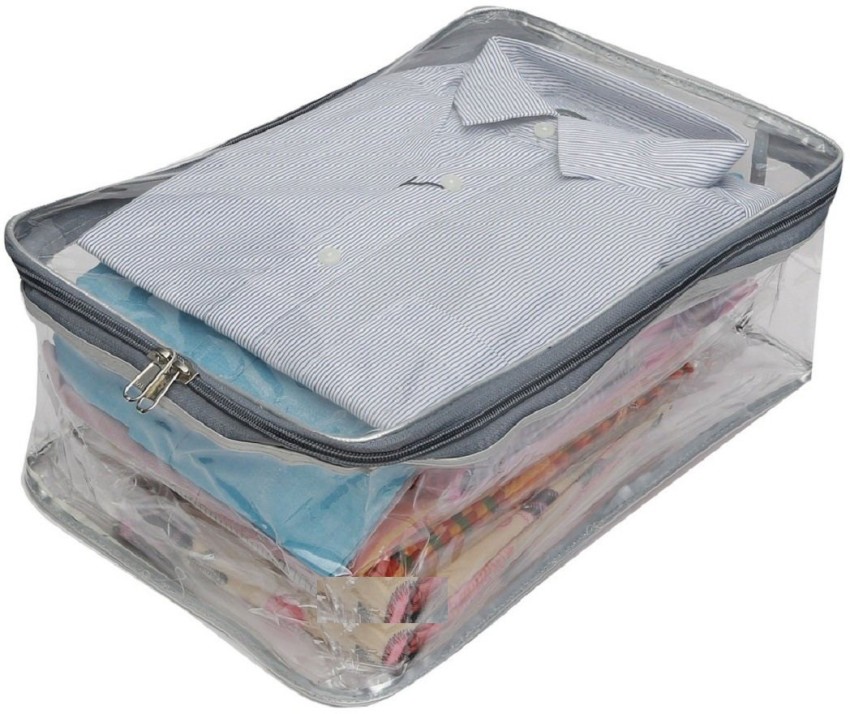 Buy RIDDHI BAG Multipurpose Transparent Storage Bag for Clothes for Sarees,  Clothes, Lehenga, Blankets, Bedsheets Big size (Transparent) (Pack of 4 )  Online at Best Prices in India - JioMart.