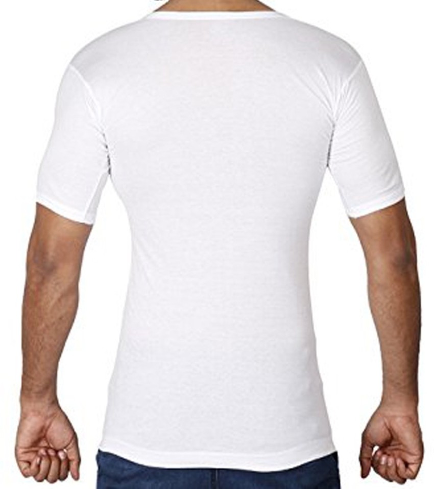 Buy Rupa Jon Mens's White Half Sleeves Vest Pack of 5 Pcs (Size-S