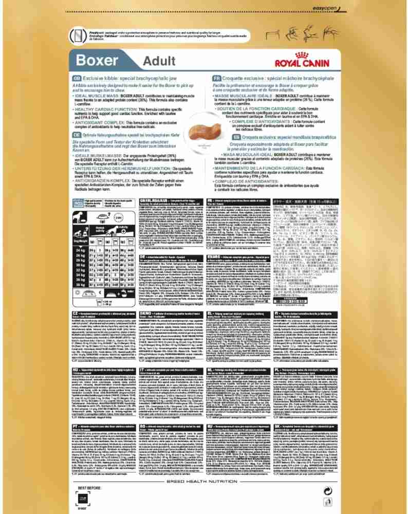 Royal canin boxer fashion food ingredients