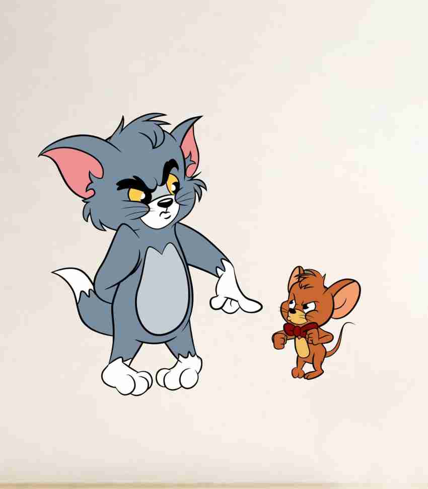 Decor Villa 30 cm Wall Sticker (Fight tom and jerry,Surface ...