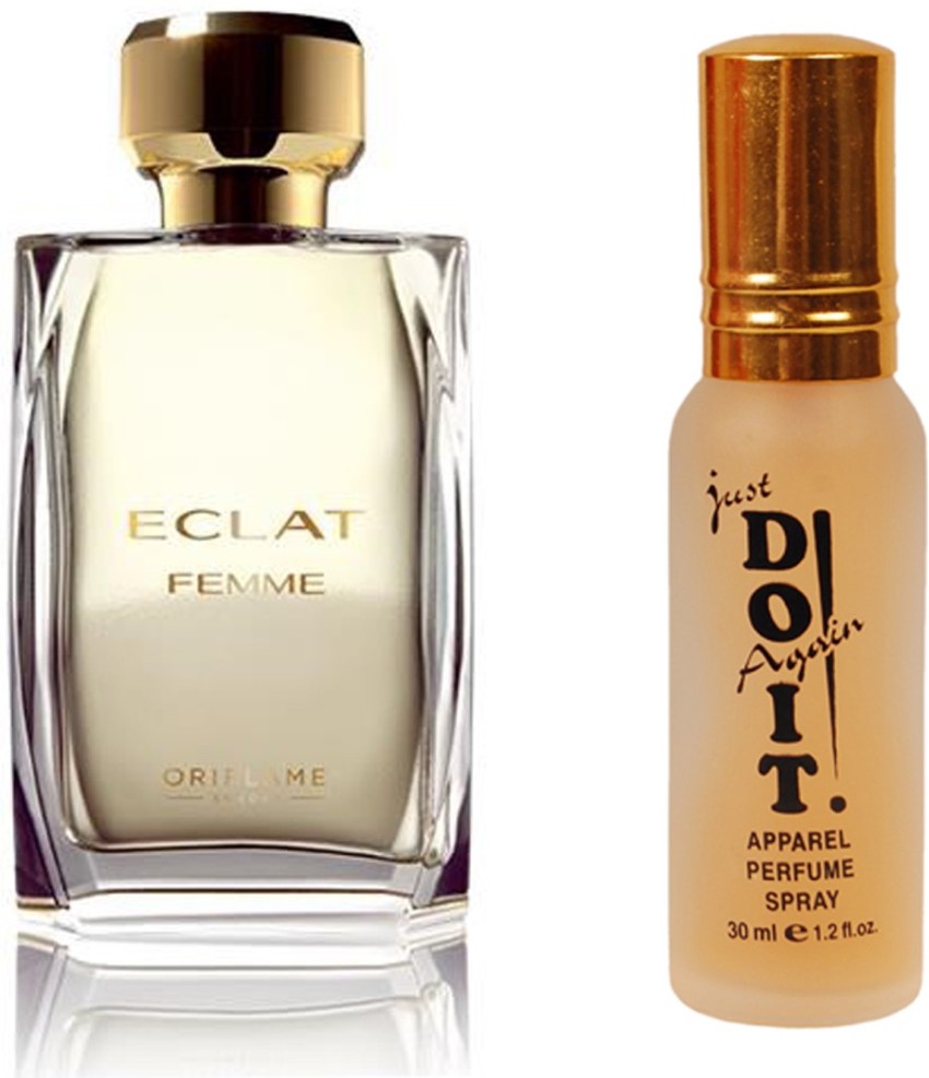 Buy Oriflame Sweden Eclat Femme Eau de Toilette 50ml (30128) With Glacier  Body Spray 75ml(Set of 2) on Flipkart