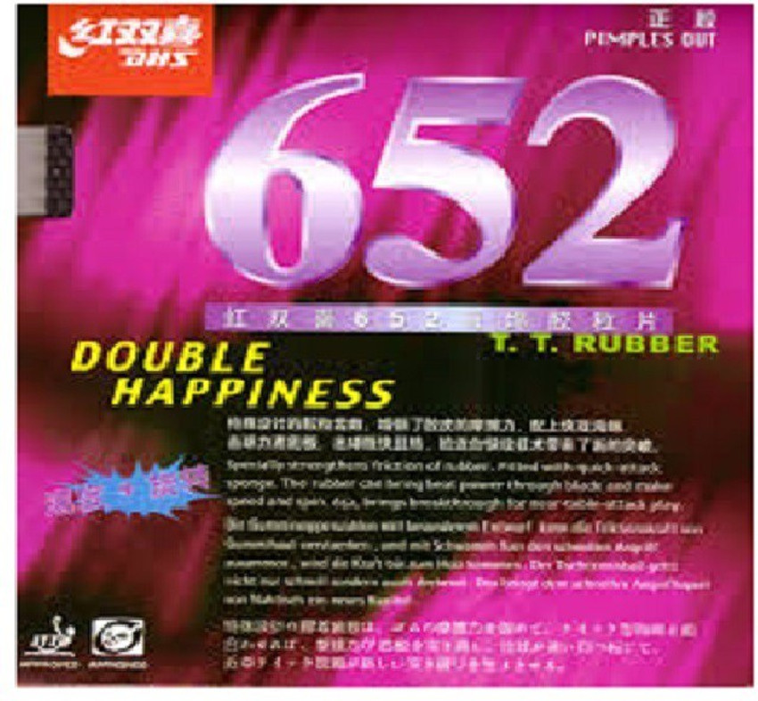 DHS 652 Quick Attack Spin Short Pips out Max Table Tennis Rubber