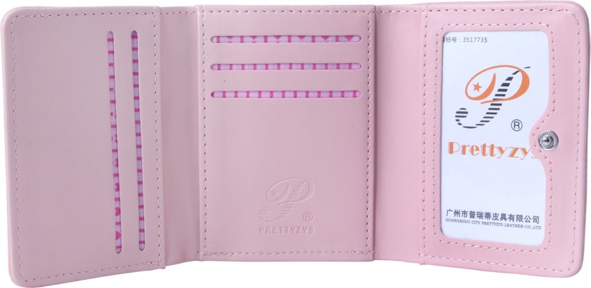 PRETTYZYS Women Evening Party Pink Artificial Leather Wallet Pink