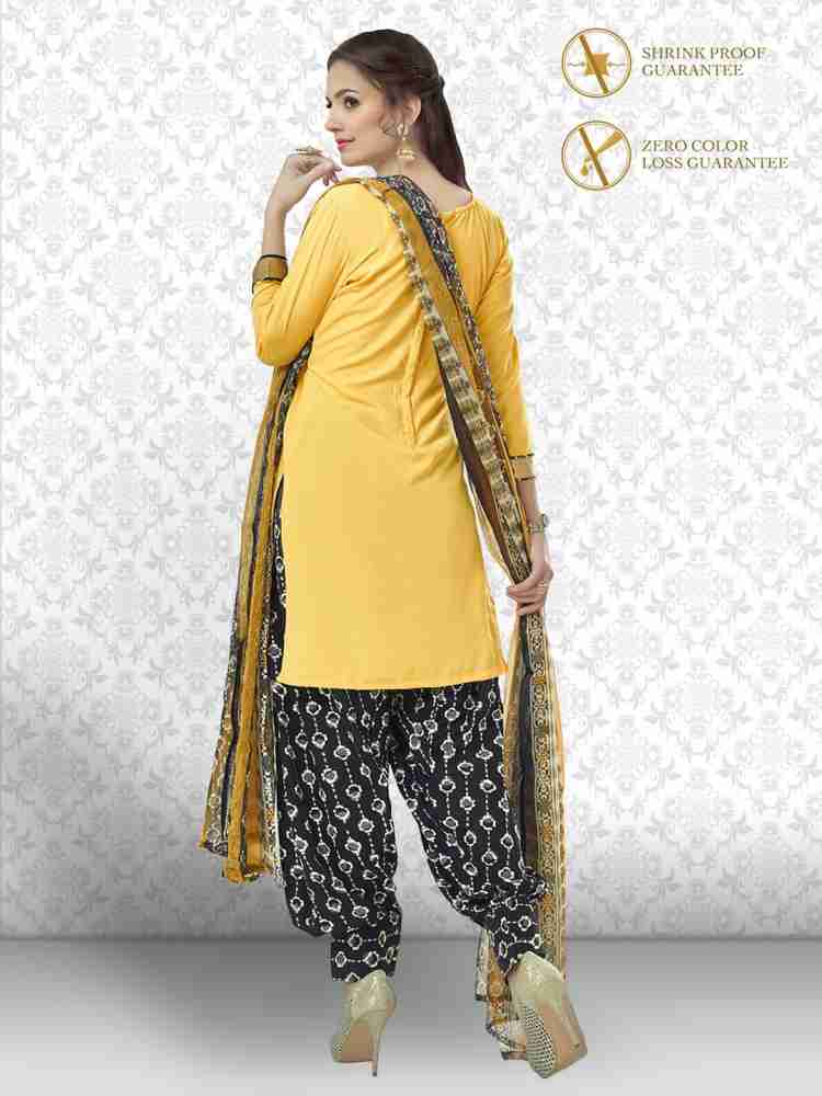 Divastri Crepe Printed Salwar Suit Material Price in India - Buy