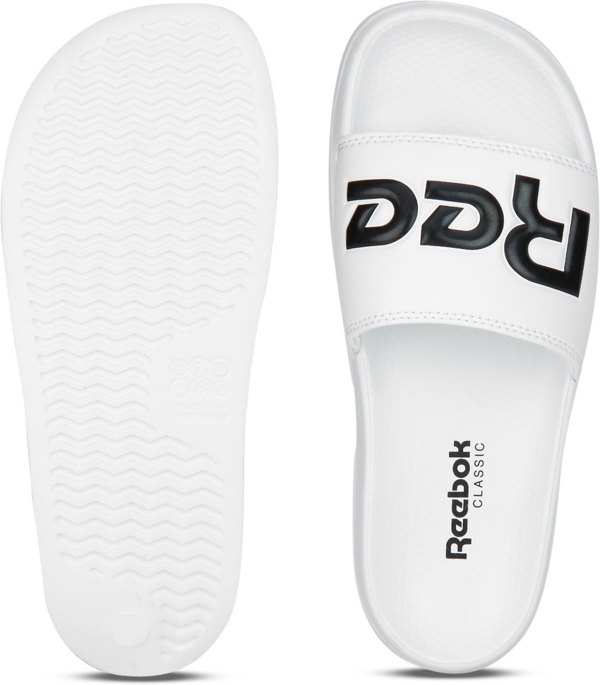 Reebok best sale white slides