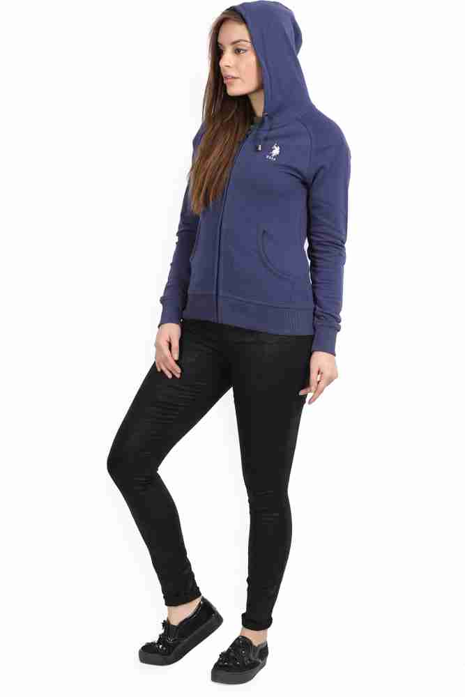 U.S. POLO ASSN. Full Sleeve Solid Women Sweatshirt - Buy uspa blue U.S.  POLO ASSN. Full Sleeve Solid Women Sweatshirt Online at Best Prices in  India