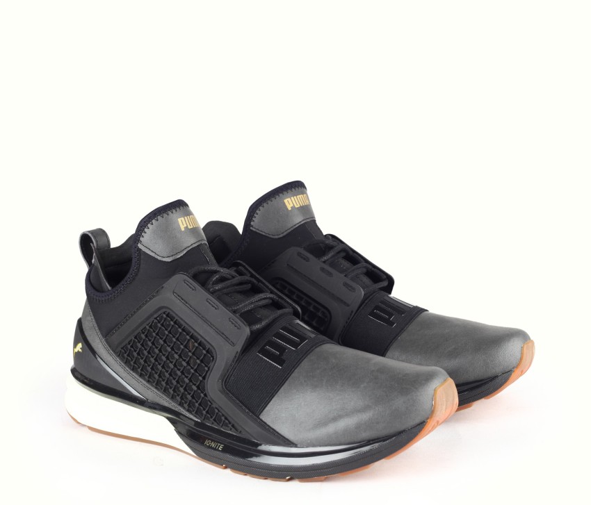 Puma ignite hotsell black and gold