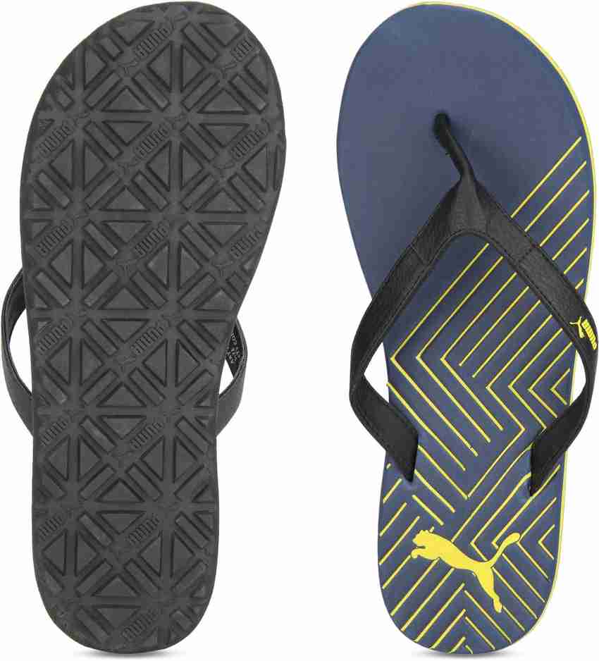 PUMA Men Webster Ind. Slippers Buy Vintage Indigo Old Gold Color