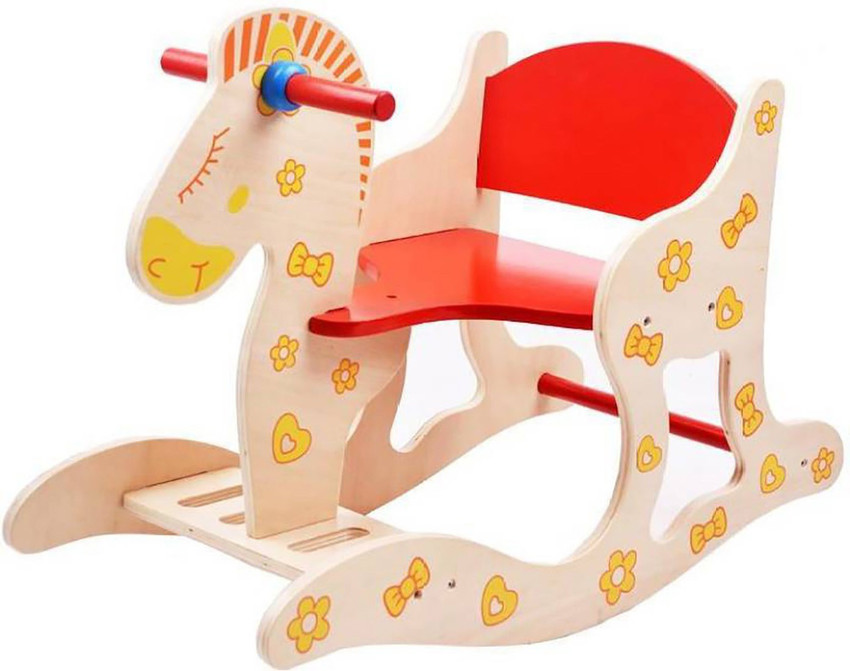 Pepperonz Wooden Baby Rocking Horse Animal Chair Ride For Kids Rideons Wagons Non Battery Operated Ride On Price in India Buy Pepperonz Wooden Baby Rocking Horse Animal Chair Ride For