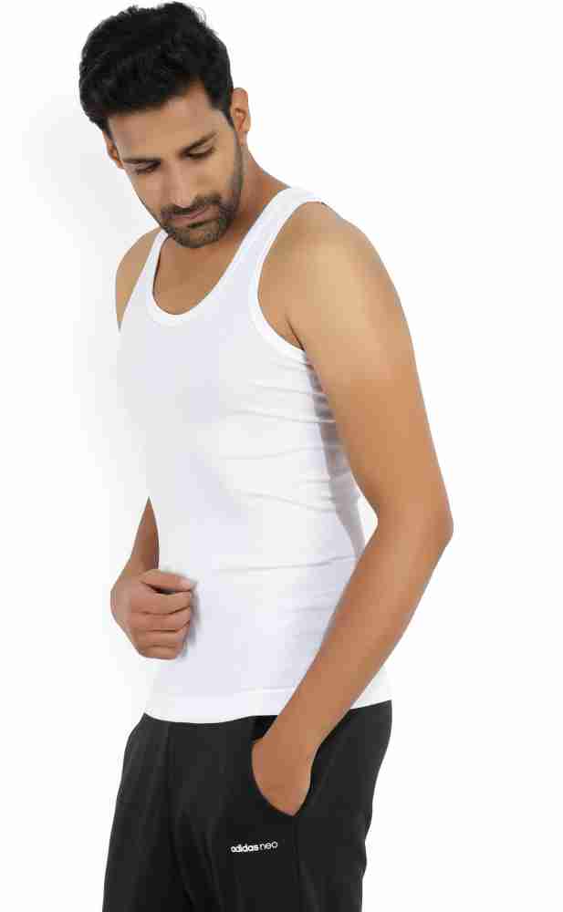 Dollar Bigboss Men Vest - Buy White Dollar Bigboss Men Vest Online at Best  Prices in India