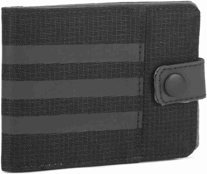 ADIDAS Men Black Fabric Wallet BLACK BLACK VISGRE Price in India Flipkart