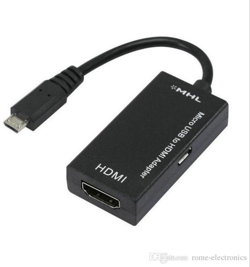 microware HDMI Cable 0.3 m Micro USB to HDMI MHL Cable adapter
