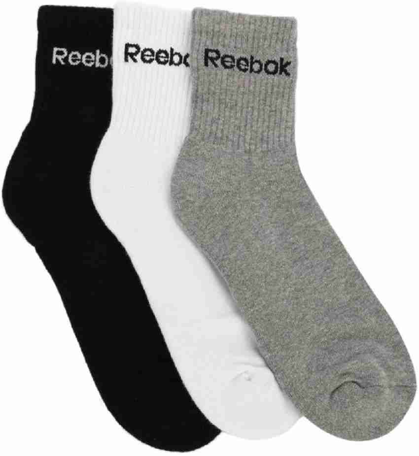 REEBOK Men Women Solid Mid Calf Crew Buy Grey Navy Black REEBOK Men Women Solid Mid Calf Crew Online at Best Prices in India Flipkart