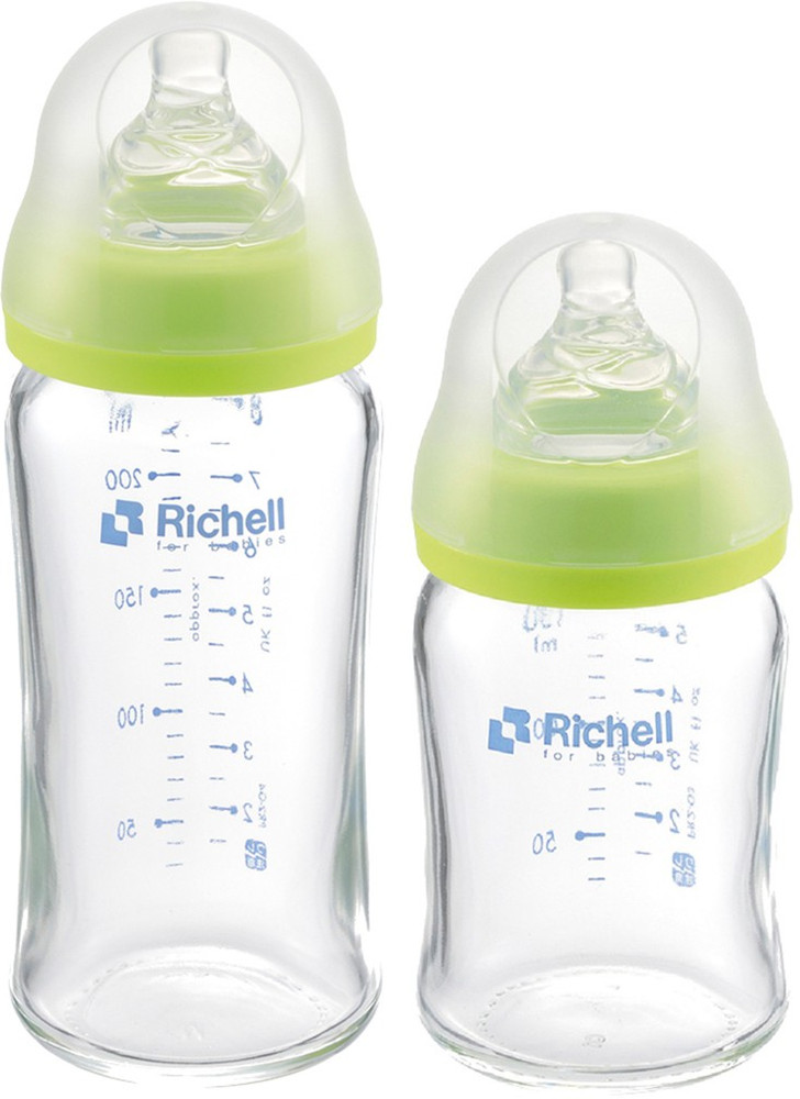 Richell glass feeding bottle top