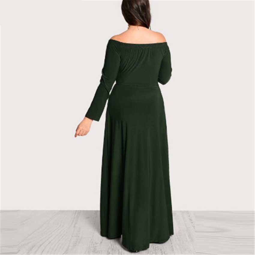 Shein Plus size green evening gown, Women's Fashion, Dresses