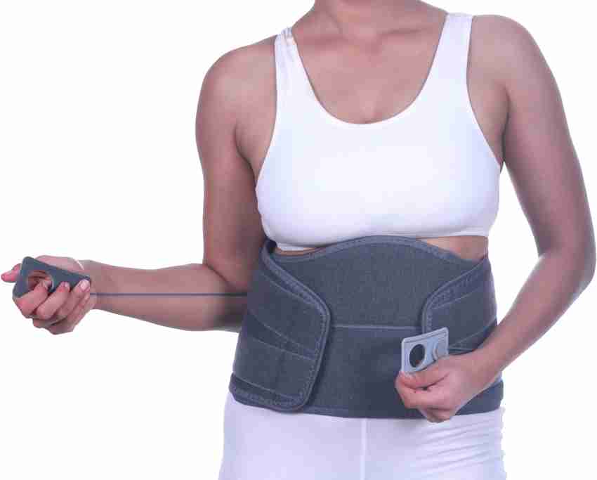 Buy DEBIK  Lumbo Sacral (L.S.) Belt Lower Back Brace Support/Lumbar Support  Waist belt for Back Pain Relief-Compression Belt with dual Adjustable  Straps Fracture Injuries for Men and Women. (MEDIUM) Online at