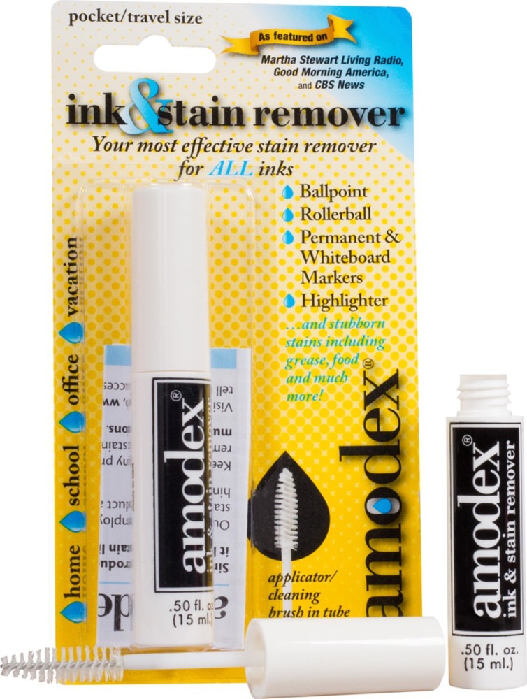 Amodex Ink & Stain Remover - 15ml Bottle with Brush