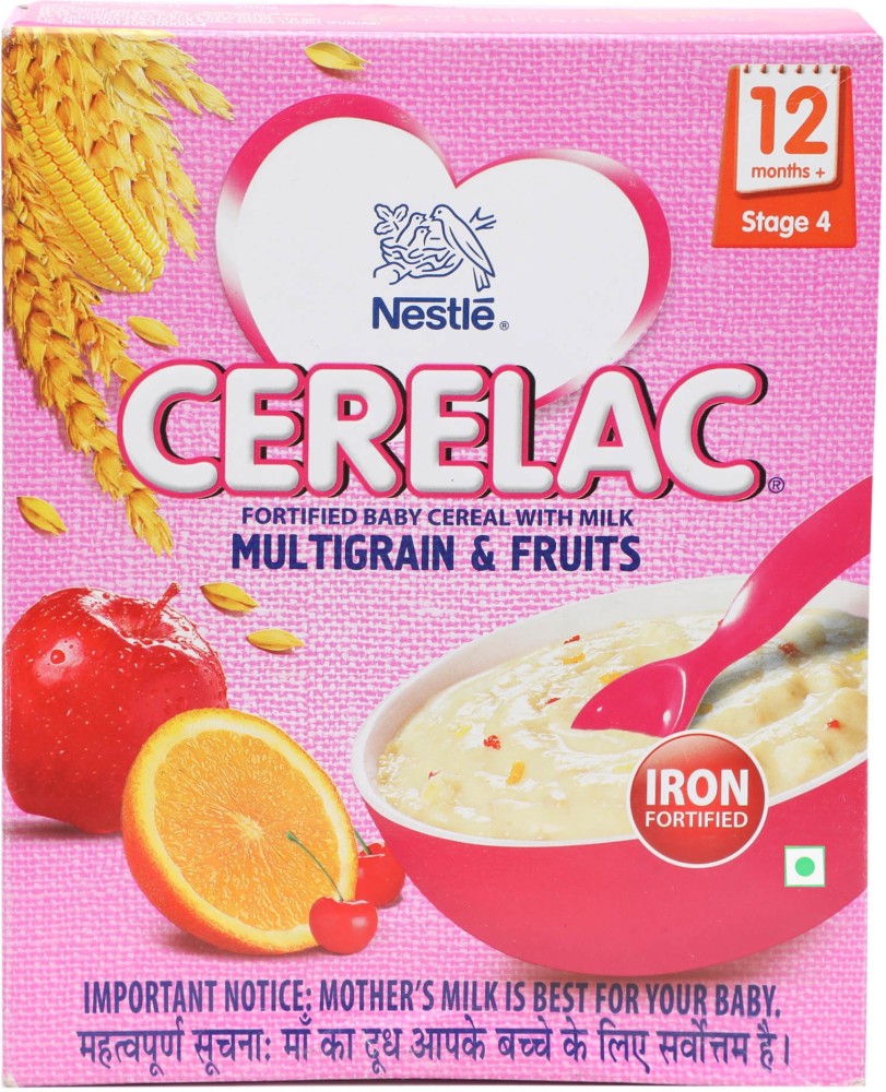 Buy Nestle Cerelac Baby Cereal with Milk, Multigrain & Fruits 12 Months  Online at Best Price