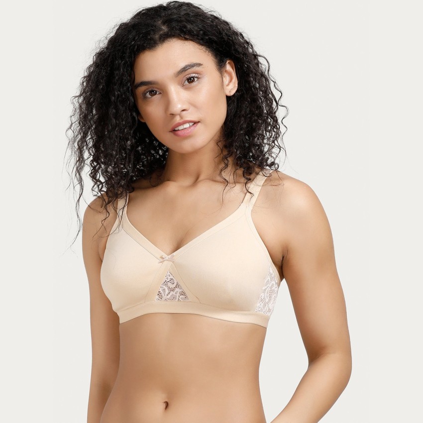Rosaline by Zivame Women's Cotton Non-Padded Wire Free Everyday Bra