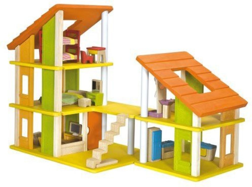 Plan toy chalet doll house hot sale with furniture